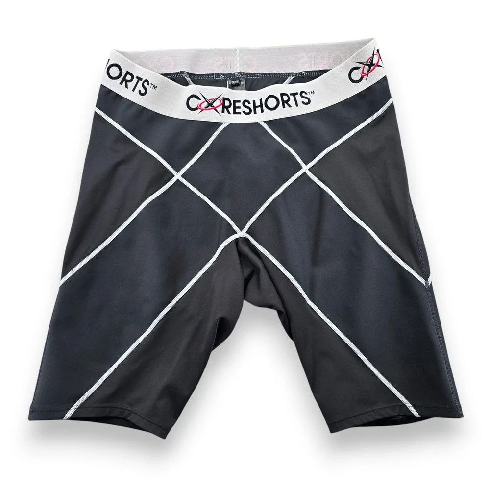 CoreShorts Pro 1.0 Compression Shorts Mens 2XL Black Polyester Spandex Athletic